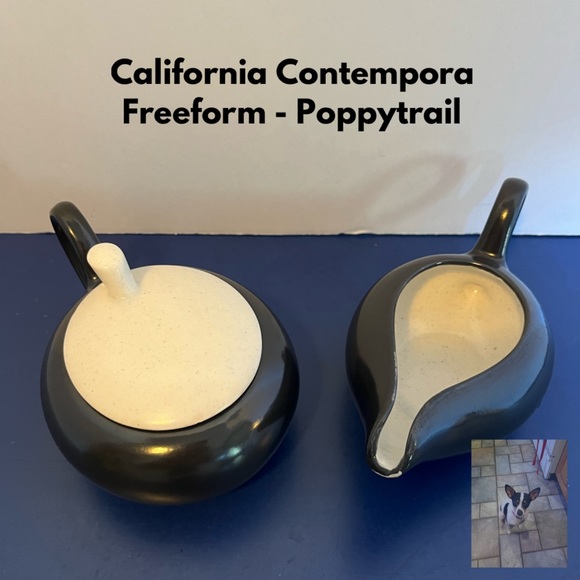 Vintage Metlox Poppytrail Covered Sugar and Creamer Set - Picture 1 of 7